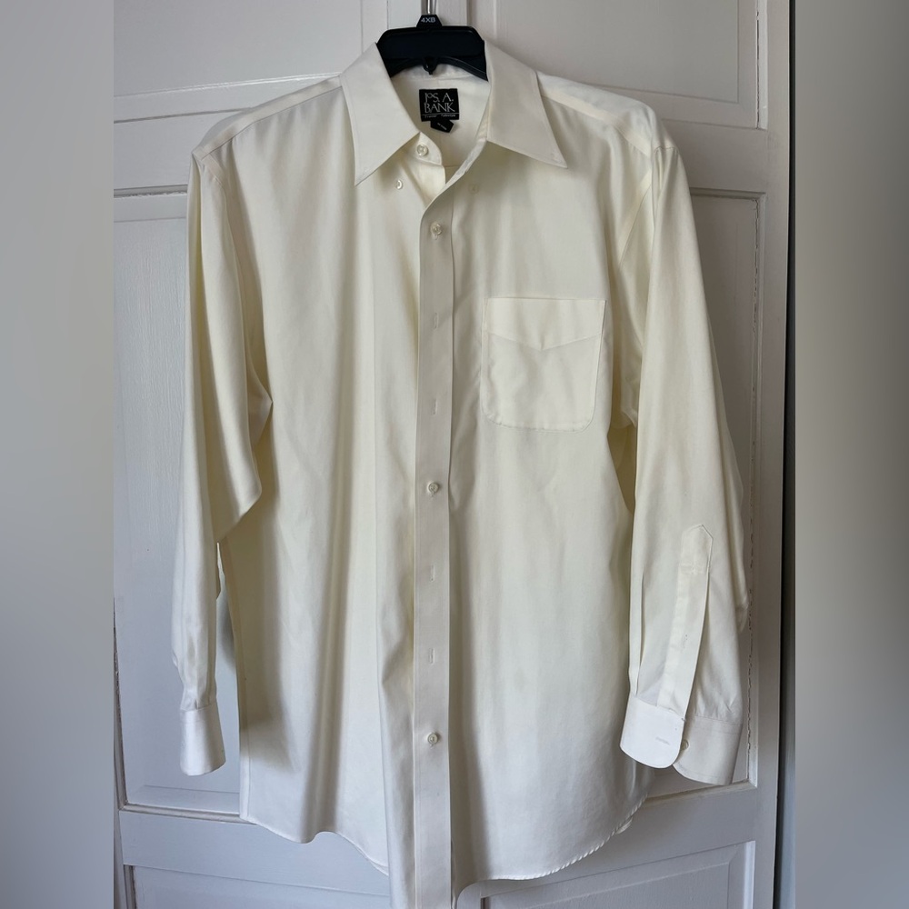 Jos. A. Bank Cream Dress Shirt